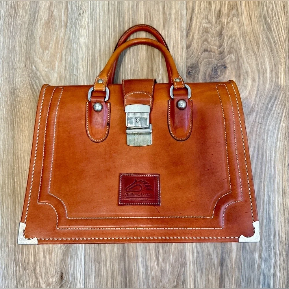Guillermo Londoño Leather Doctor Style Satchel Briefcase